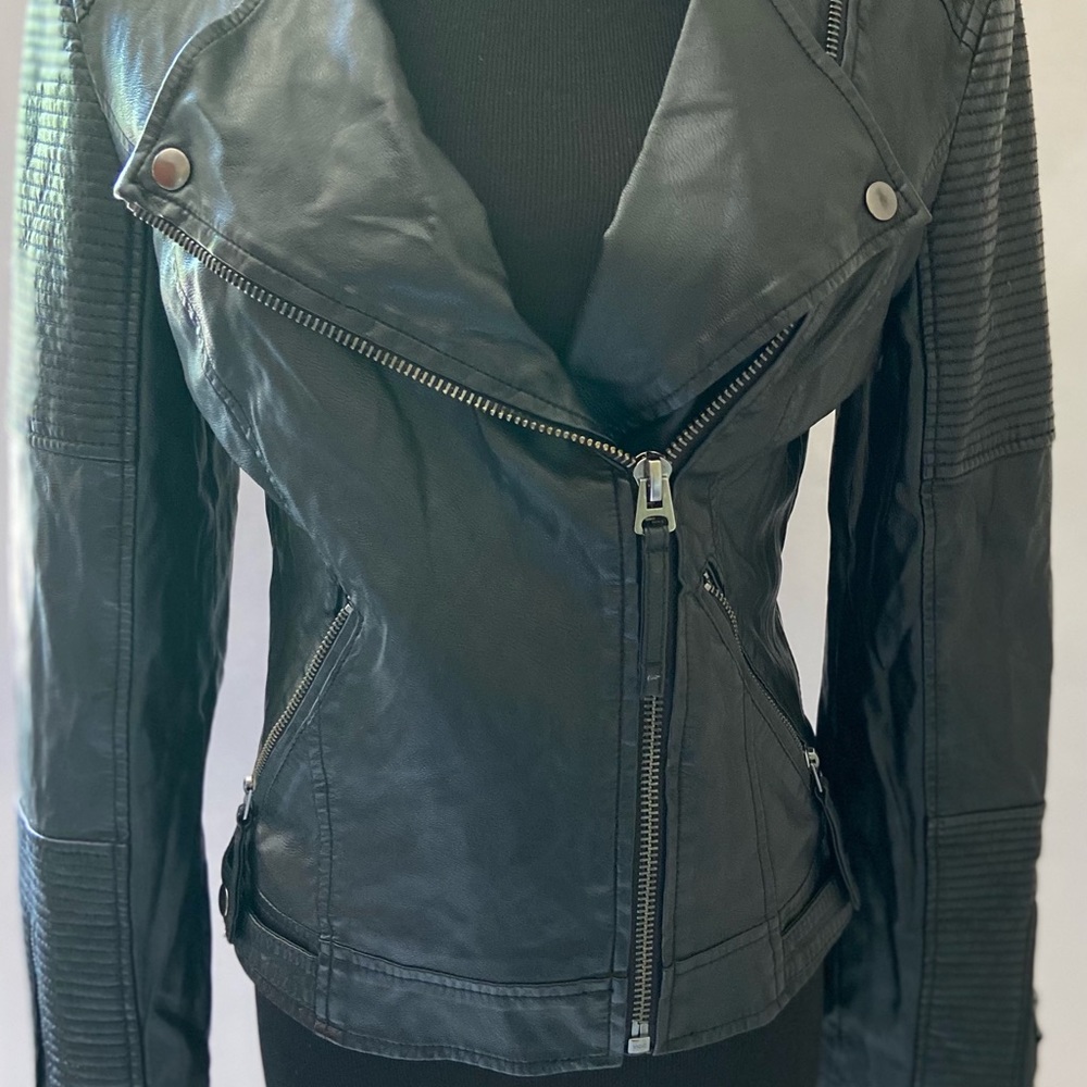 Topshop Women's Faux Leather Jacket